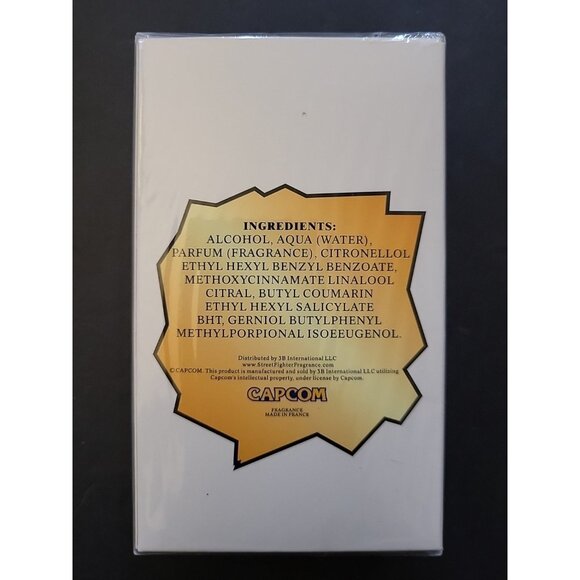 Street Fighter Cologne by Capcom Eau de Toilette Spray Men's 100 ml Discontinued - Picture 2 of 6